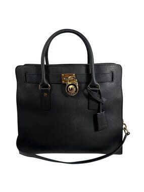 Michael Kors Large Saffiano Leather Hamilton Satchel Tote Handbag + Dust Bag EUC